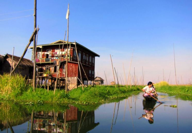 Quiet waters off Inle Lake, Myanmar (Burma)