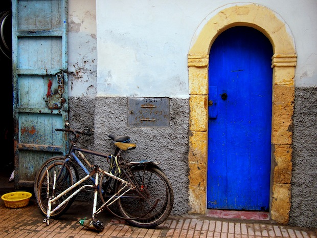 A doorway in the old media of Essaouira