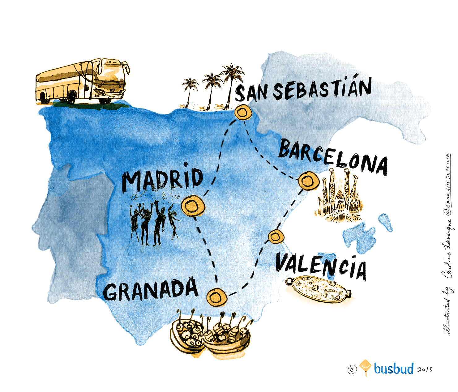 bus tour spain and portugal