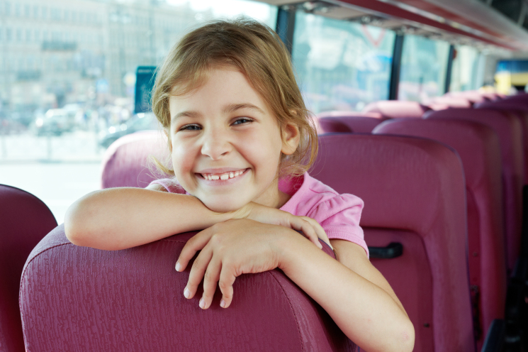 Child on bus