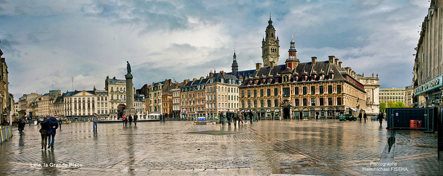 La Grande Place de Lille Tour de France photo par Hailemichael Fisecha