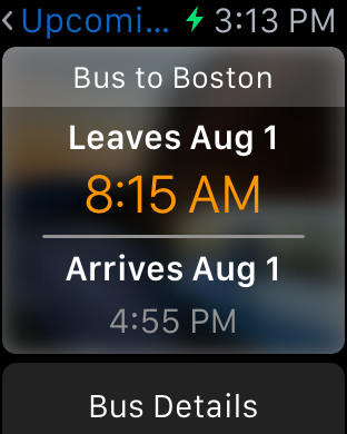 Busbud Apple Watch