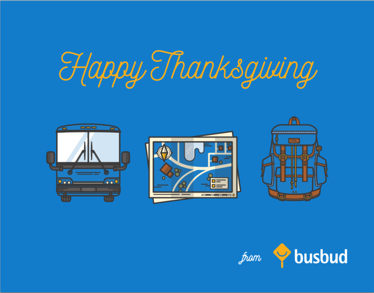Busbud Thanksgiving Thank You Card