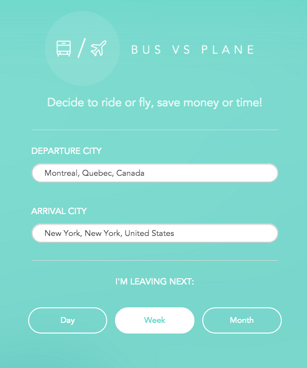 bus vs plane