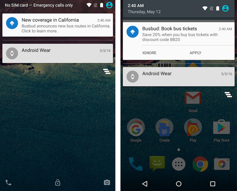 Firebase Console Push Notifications