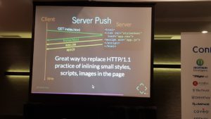 Schema showing how HTTP/2 Push solve the issue by minimizing the number of handshakes