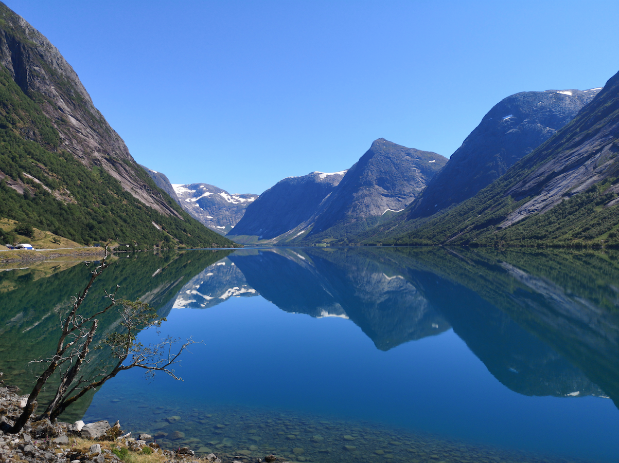 View of a lake in Norway.