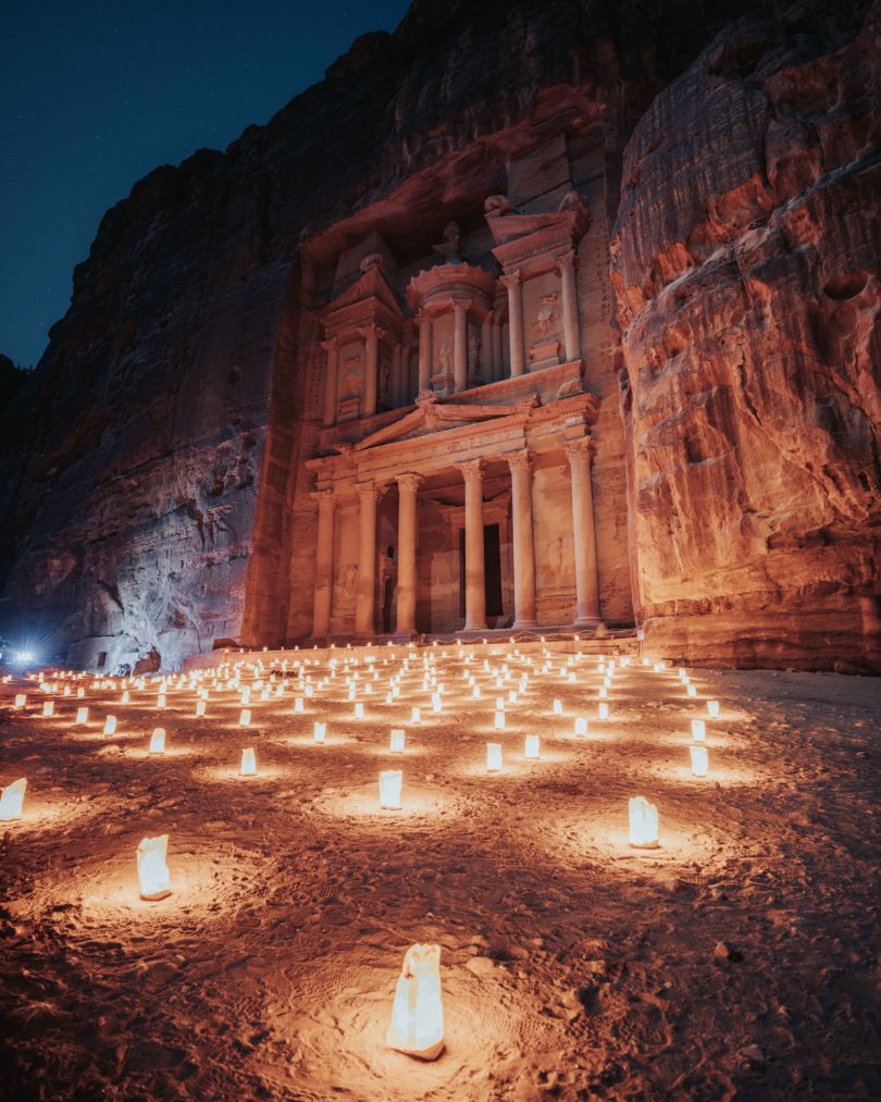 Petra by night by Filippo Cesarini